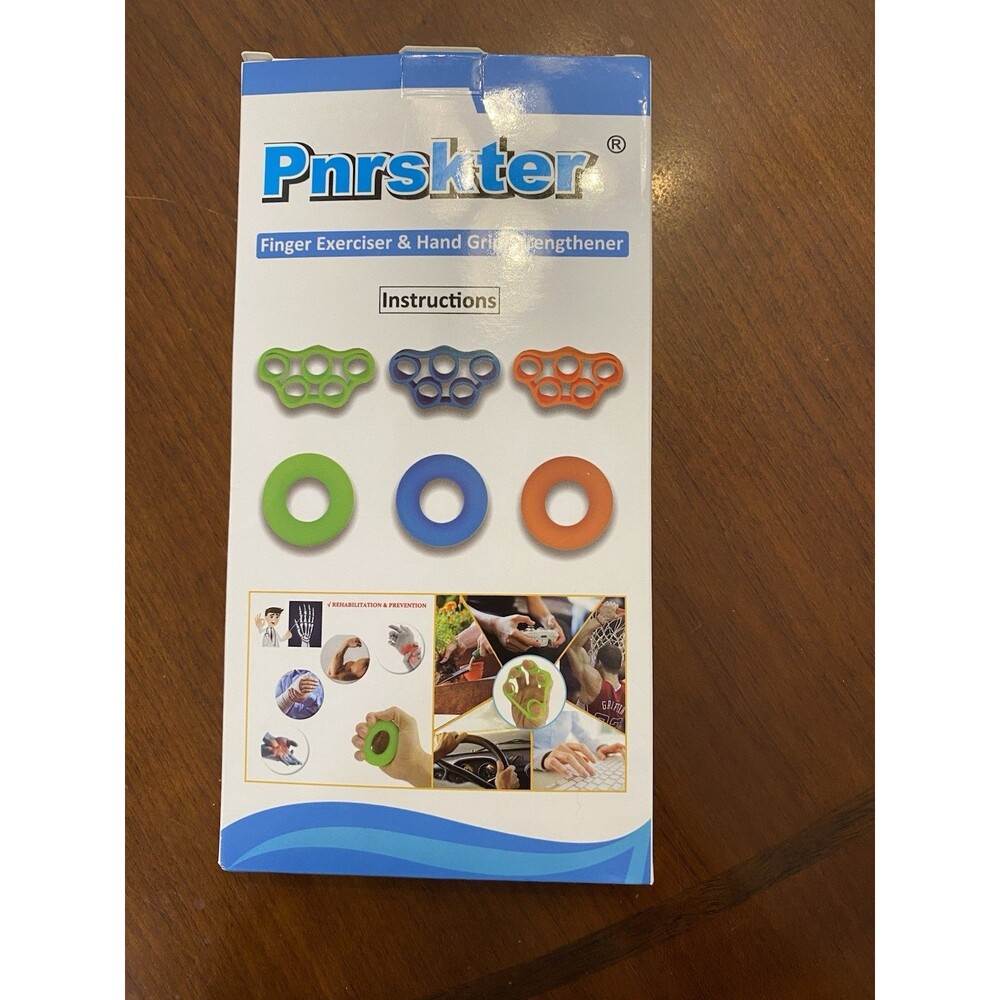 Hand Grip Strengthener, Finger Exerciser, Grip Strength Trainer (6 Pcs)‎